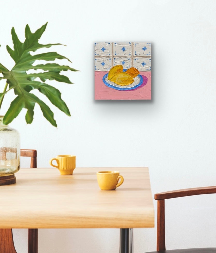 THE LEMON HOUR 20x20 cm acrylic on canvas original painting