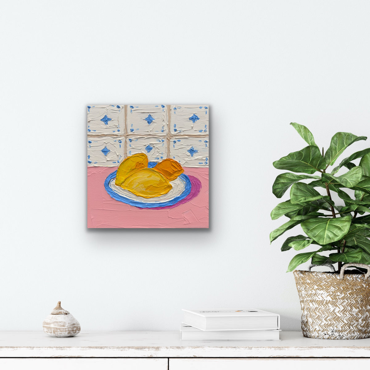 THE LEMON HOUR 20x20 cm acrylic on canvas original painting