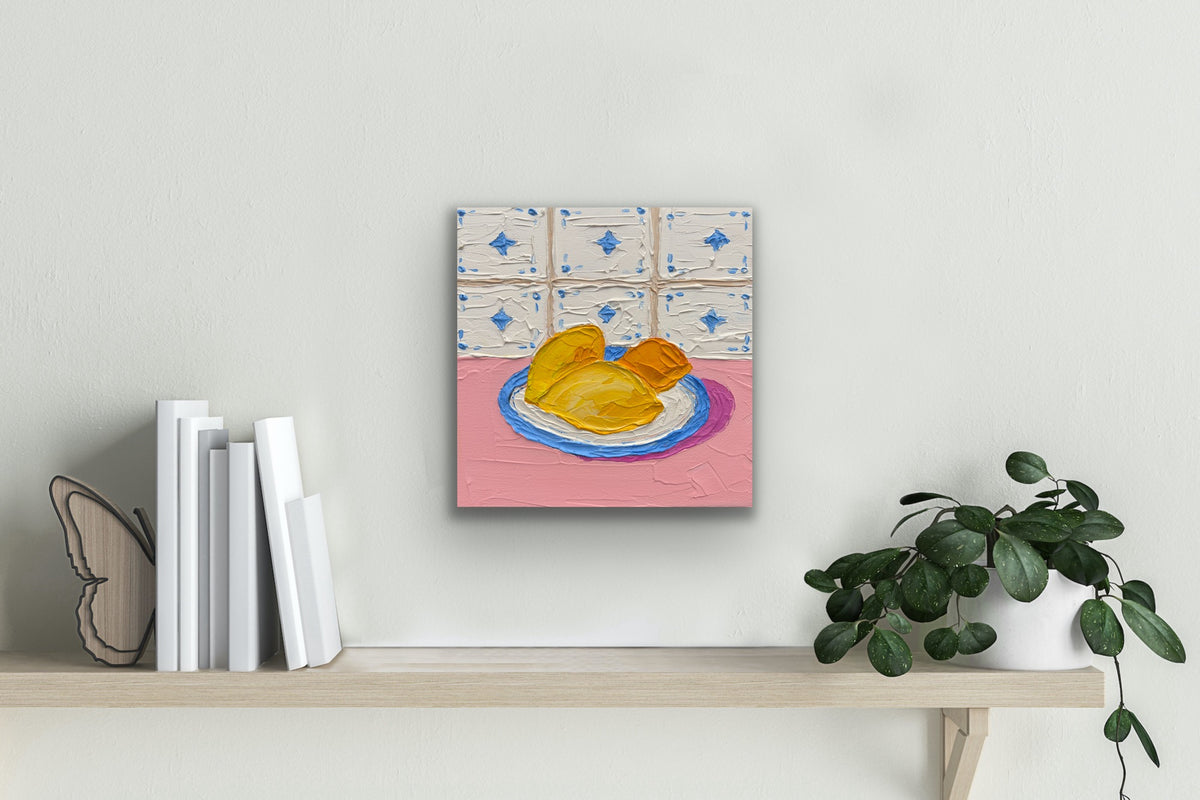 THE LEMON HOUR 20x20 cm acrylic on canvas original painting
