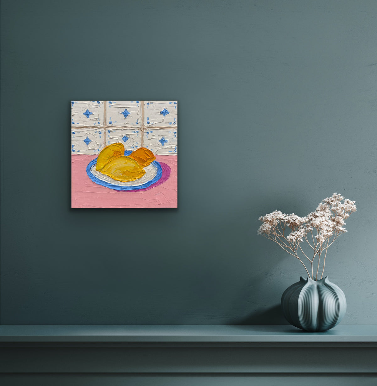 THE LEMON HOUR 20x20 cm acrylic on canvas original painting