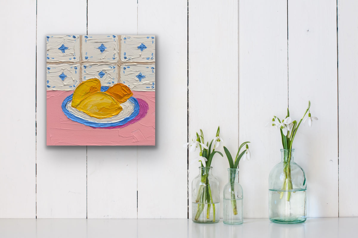 THE LEMON HOUR 20x20 cm acrylic on canvas original painting
