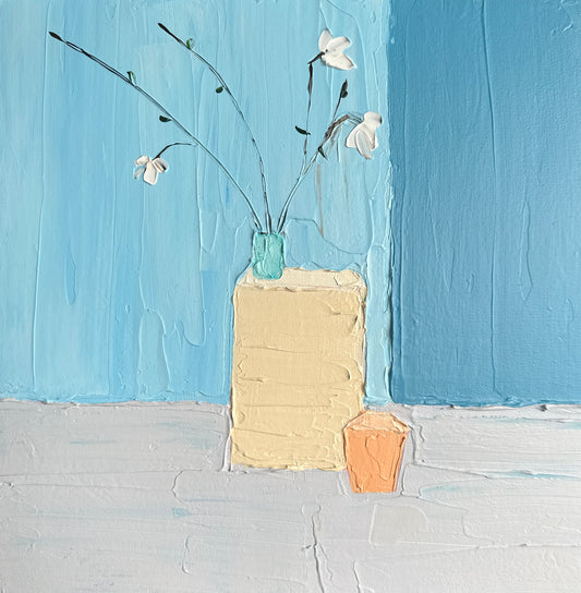 MINIMALIST STILL LIFE 2 30.5x30.5 cm acrylic on canvas original painting