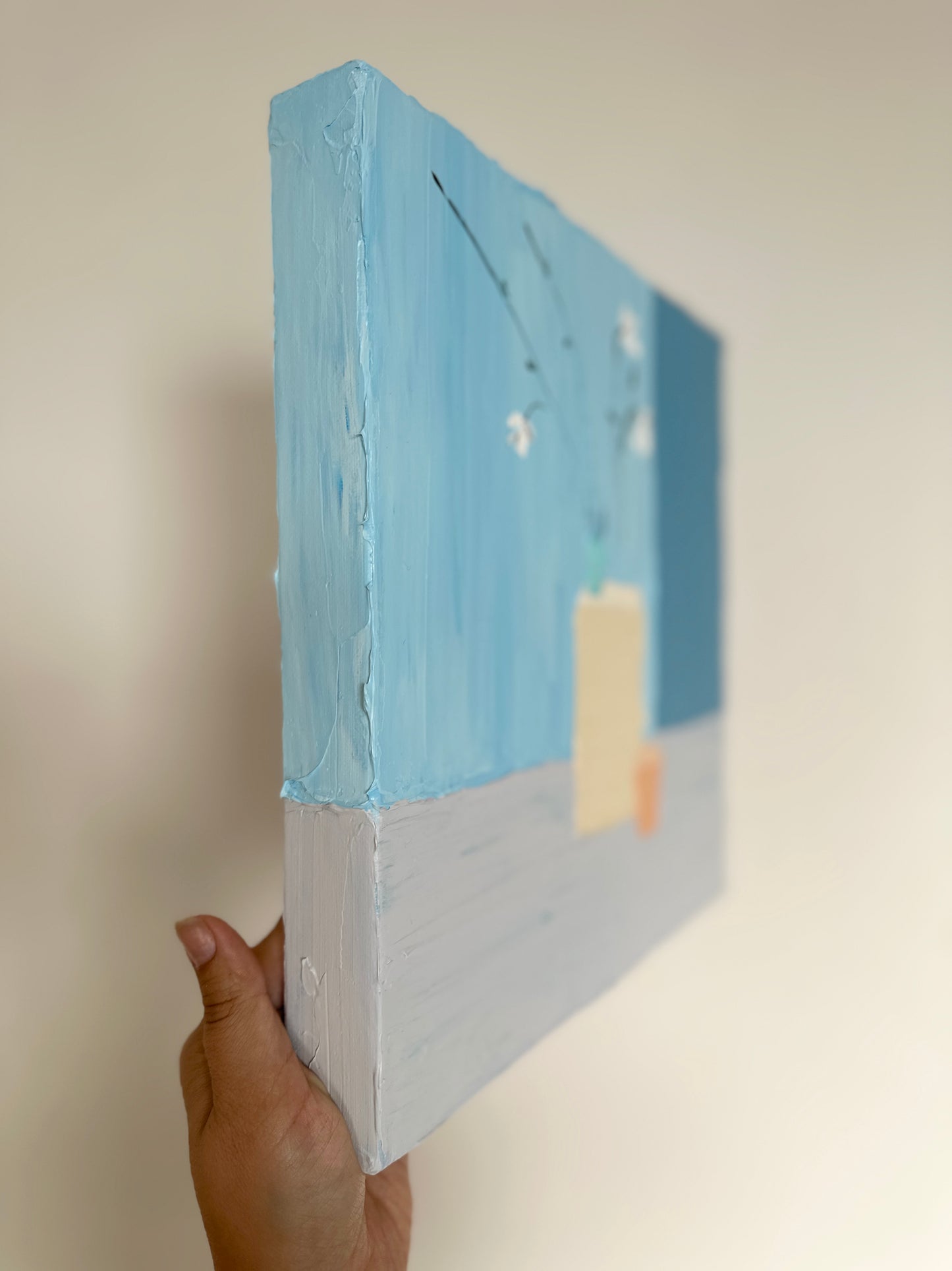 MINIMALIST STILL LIFE 2 30.5x30.5 cm acrylic on canvas original painting