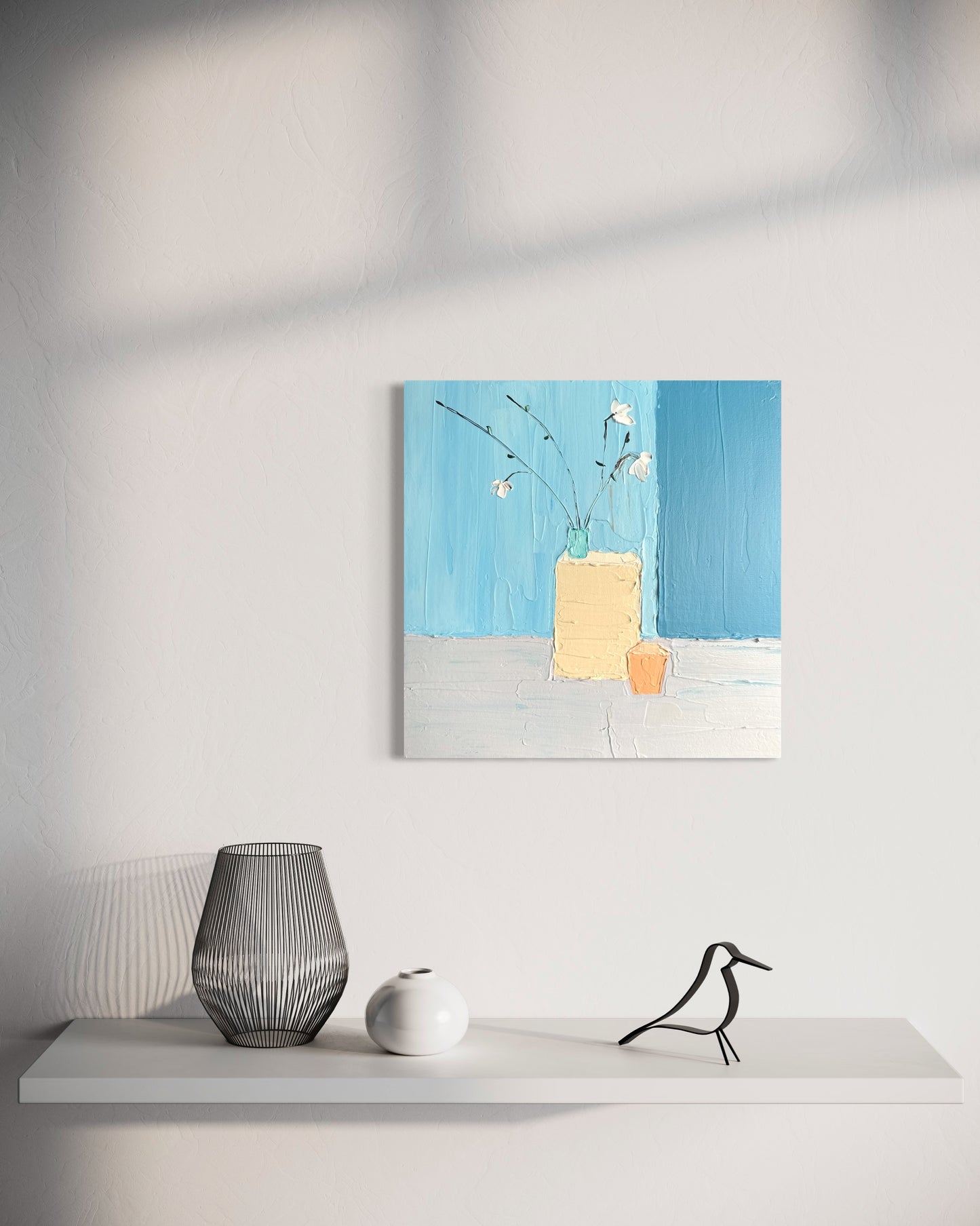MINIMALIST STILL LIFE 2 30.5x30.5 cm acrylic on canvas original painting