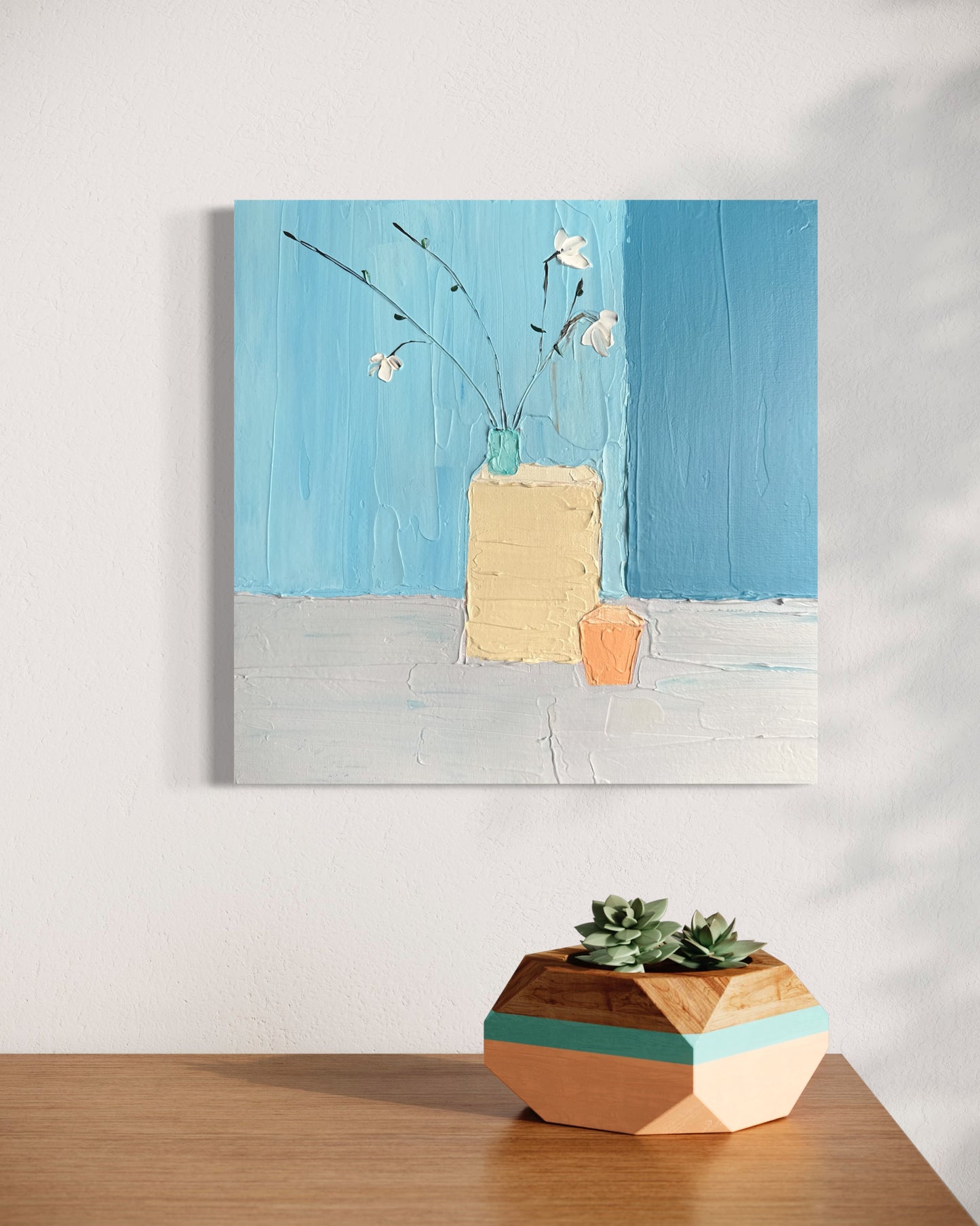 MINIMALIST STILL LIFE 2 30.5x30.5 cm acrylic on canvas original painting