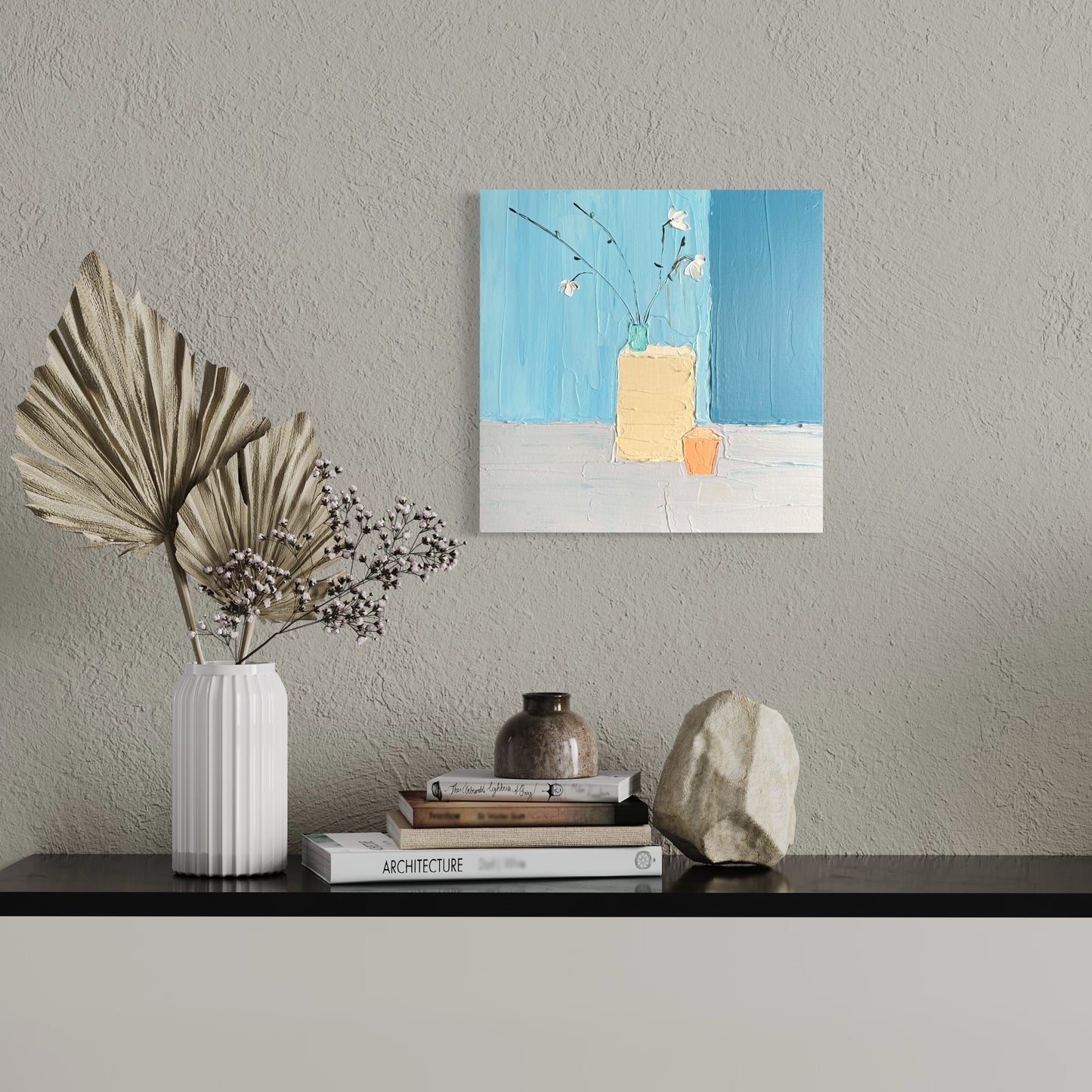MINIMALIST STILL LIFE 2 30.5x30.5 cm acrylic on canvas original painting