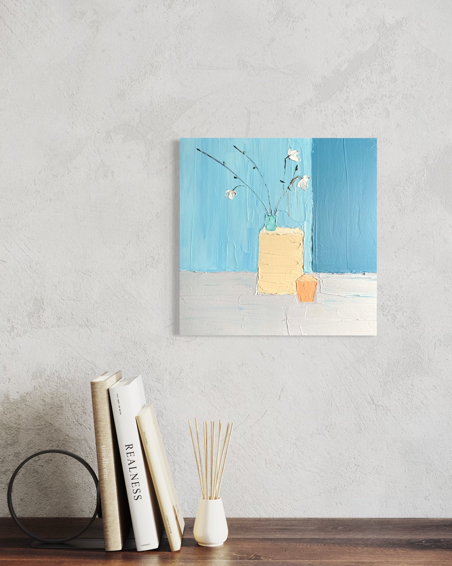 MINIMALIST STILL LIFE 2 30.5x30.5 cm acrylic on canvas original painting