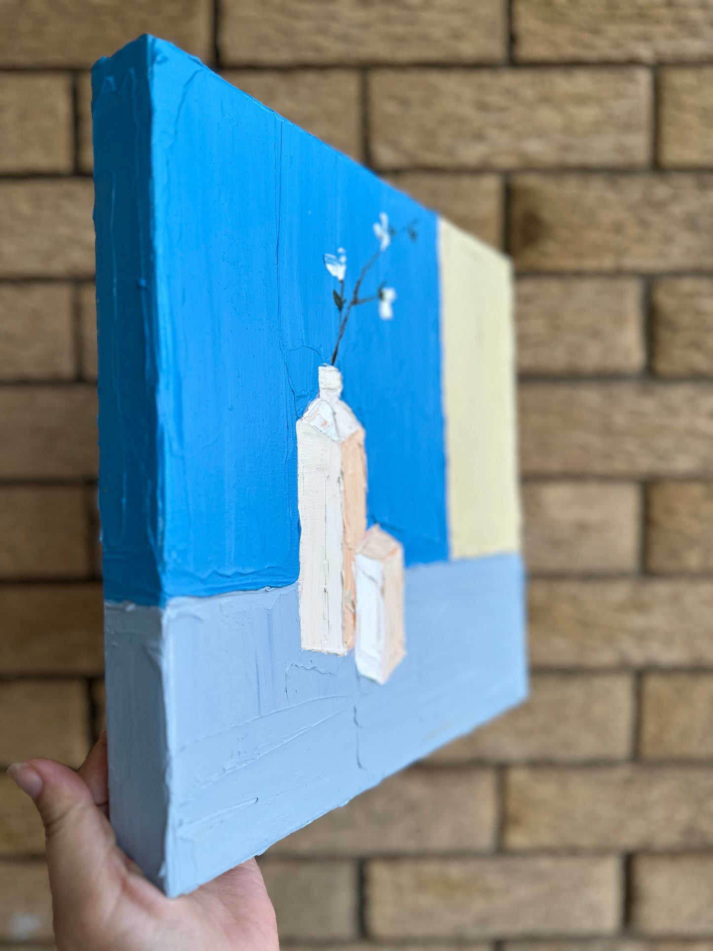 MINIMALIST STILL LIFE 3 30.5x30.5 cm acrylic on canvas original painting