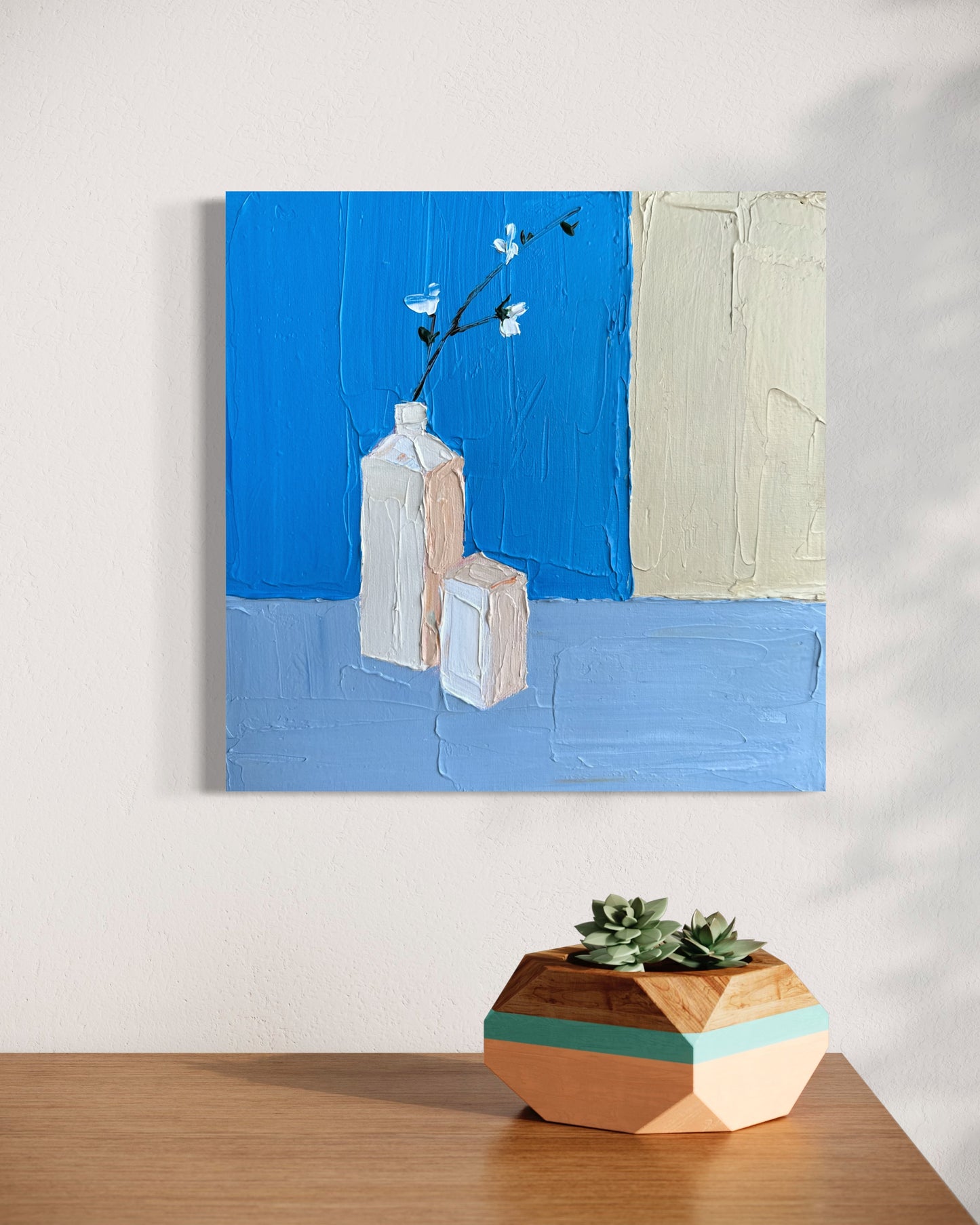 MINIMALIST STILL LIFE 3 30.5x30.5 cm acrylic on canvas original painting