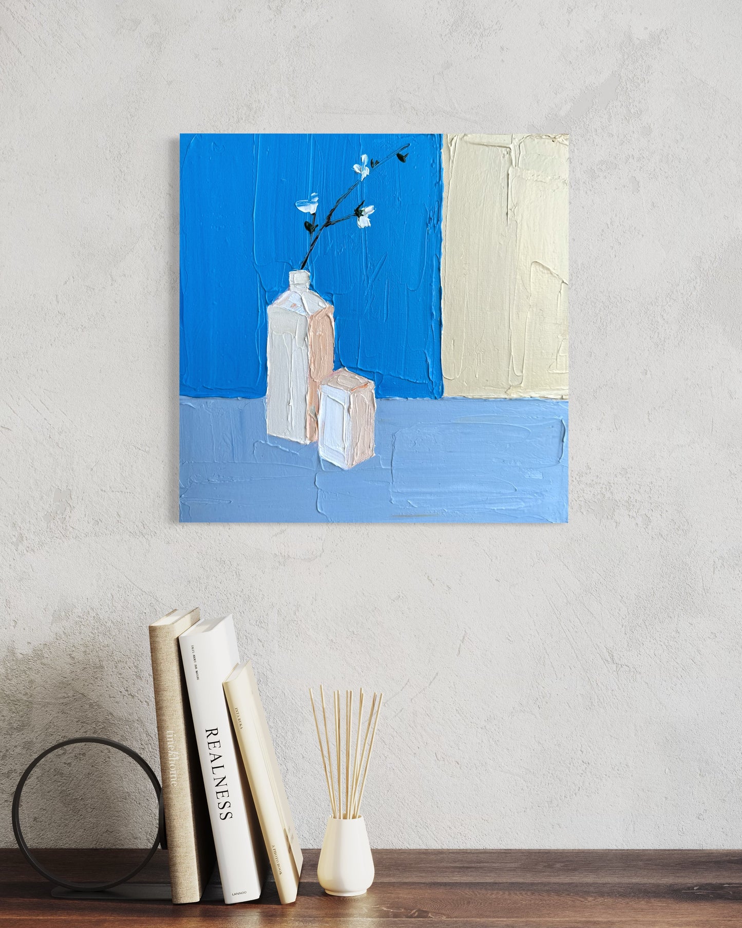 MINIMALIST STILL LIFE 3 30.5x30.5 cm acrylic on canvas original painting
