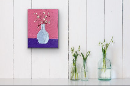 SOFT PETALS 20x25.4 cm acrylic on canvas original painting