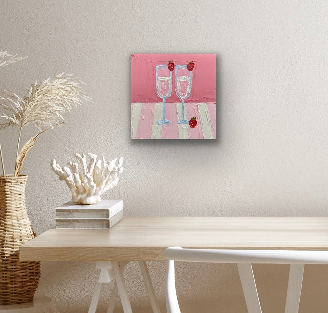 CELEBRATION 20x20 cm acrylic on canvas original painting
