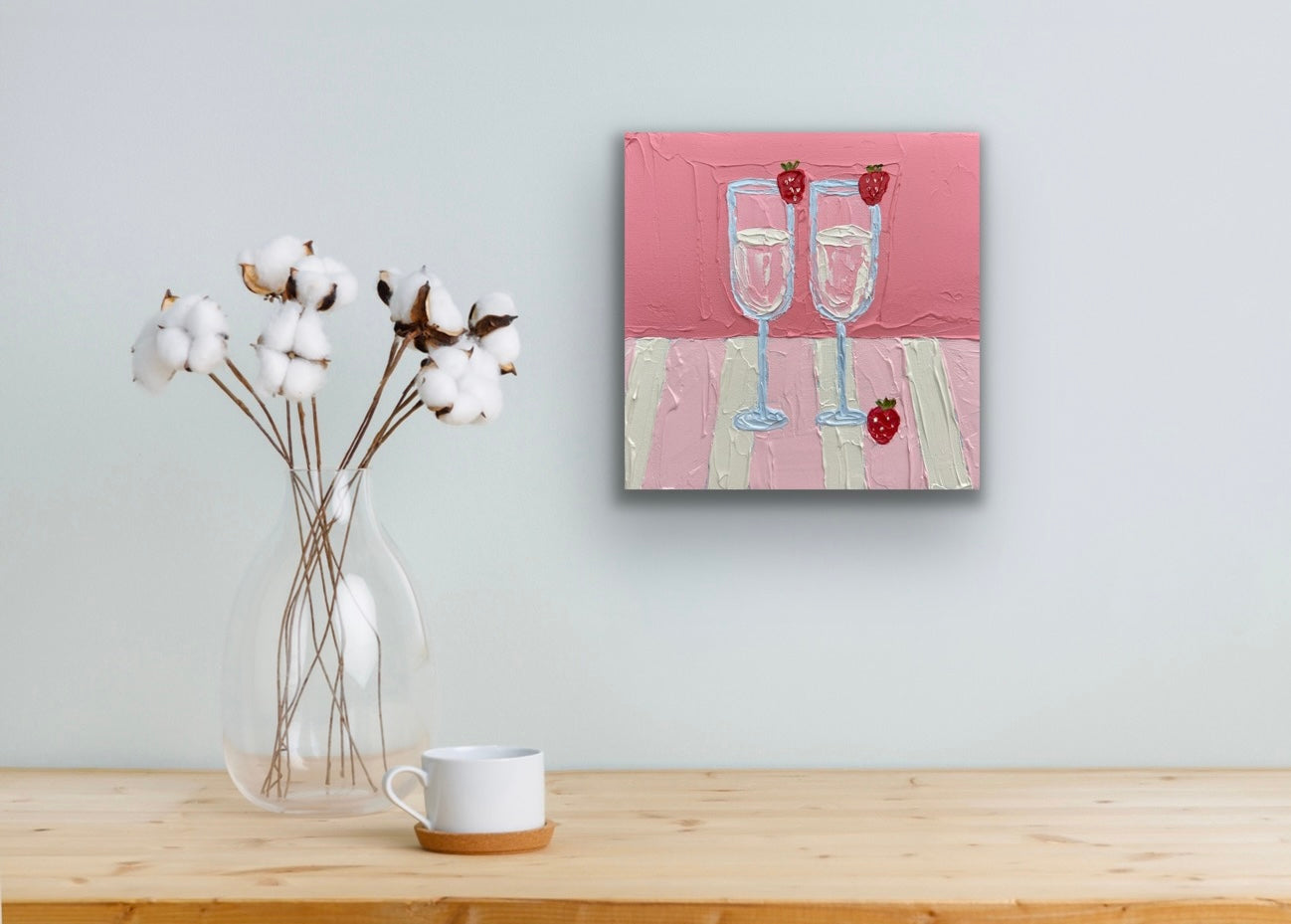 CELEBRATION 20x20 cm acrylic on canvas original painting