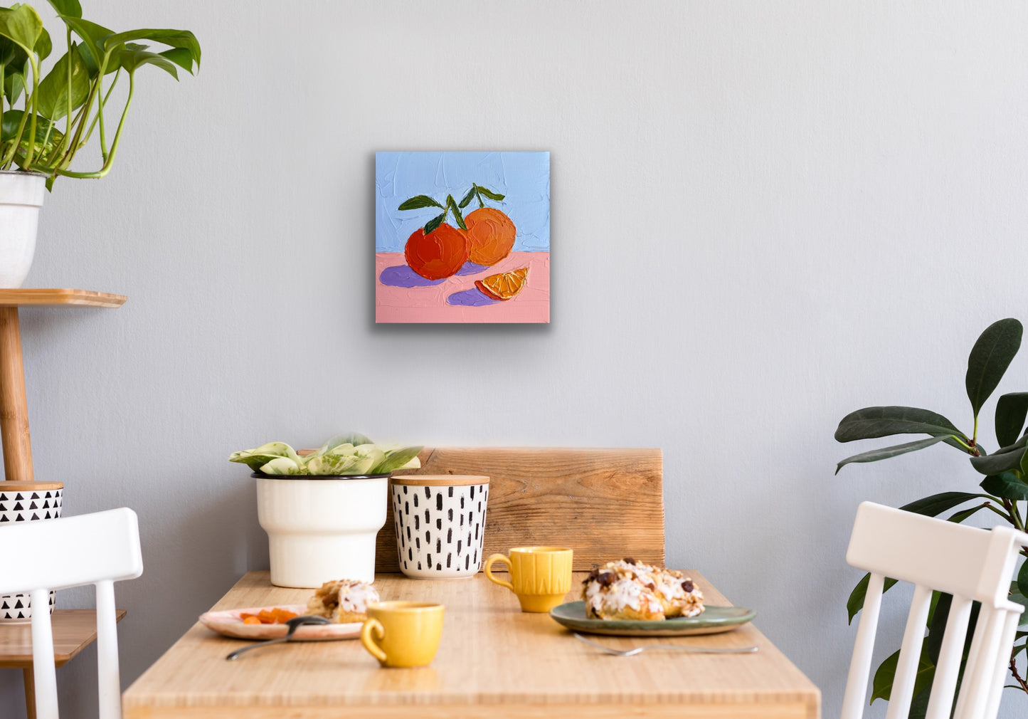 SLICE OF SUNSHINE 20x20 cm acrylic on canvas original painting