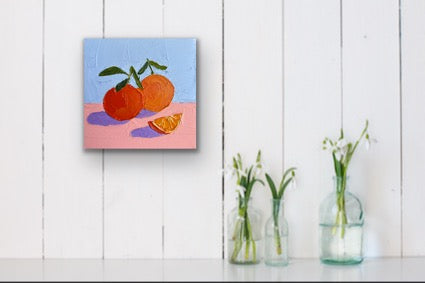 SLICE OF SUNSHINE 20x20 cm acrylic on canvas original painting