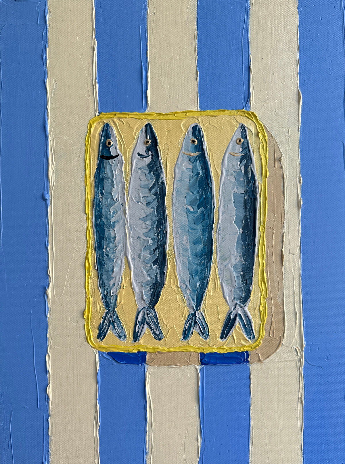 FRESH CATCH 31x41 cm acrylic on canvas original painting
