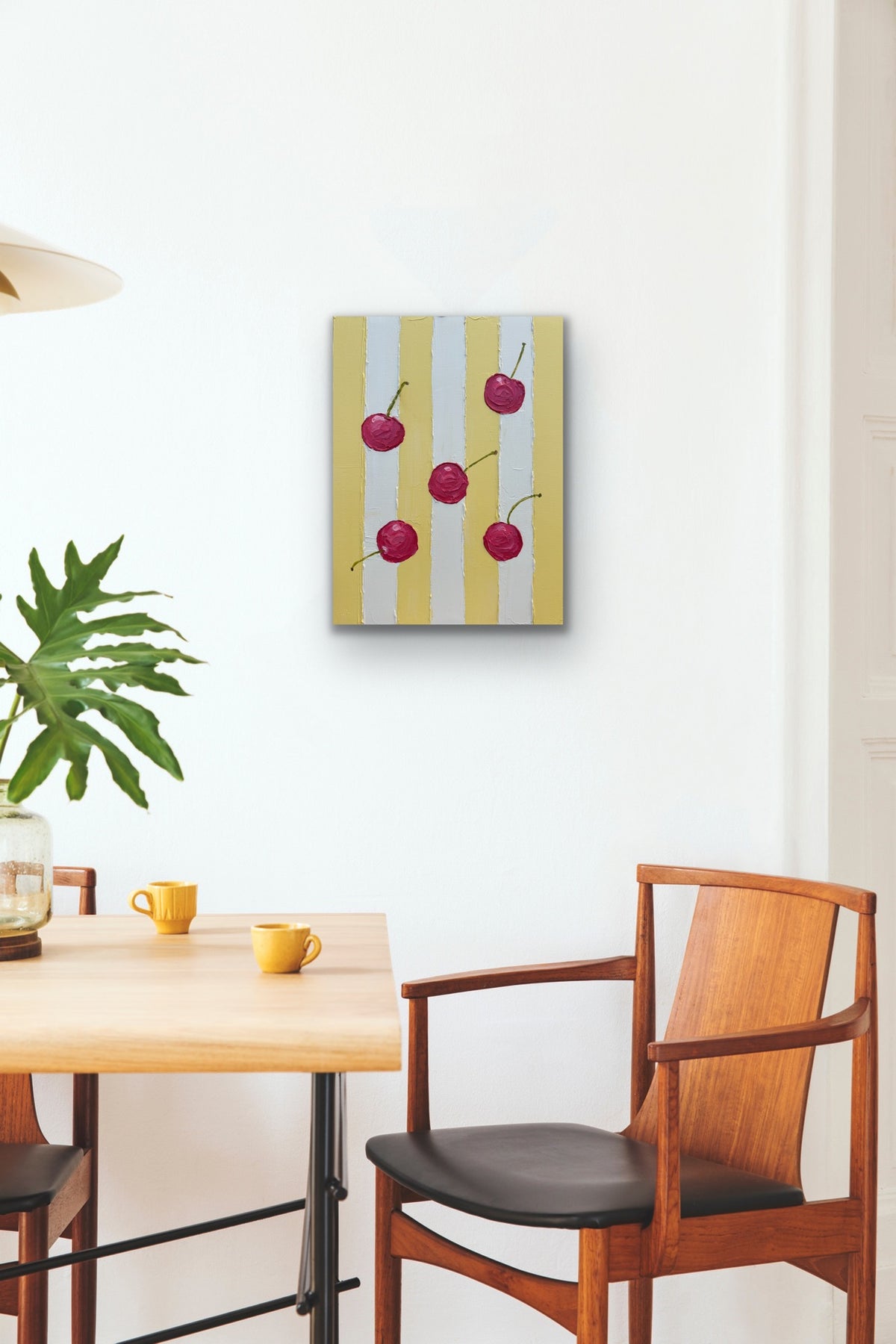 SWEET CHERRY STUDY 31x41 cm acrylic on canvas original painting