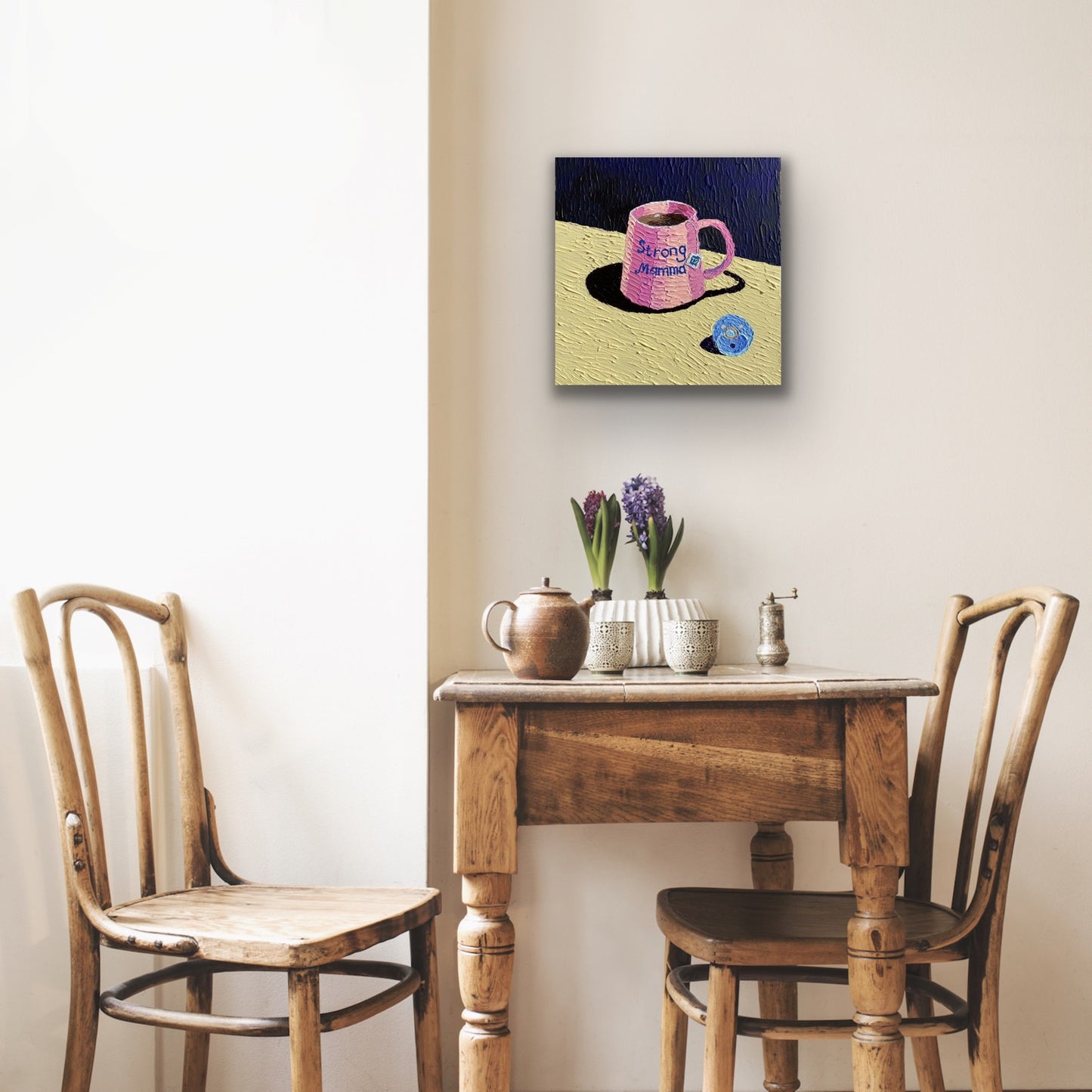 STRONG MAMMA 30.5x30.5 cm acrylic on canvas original painting