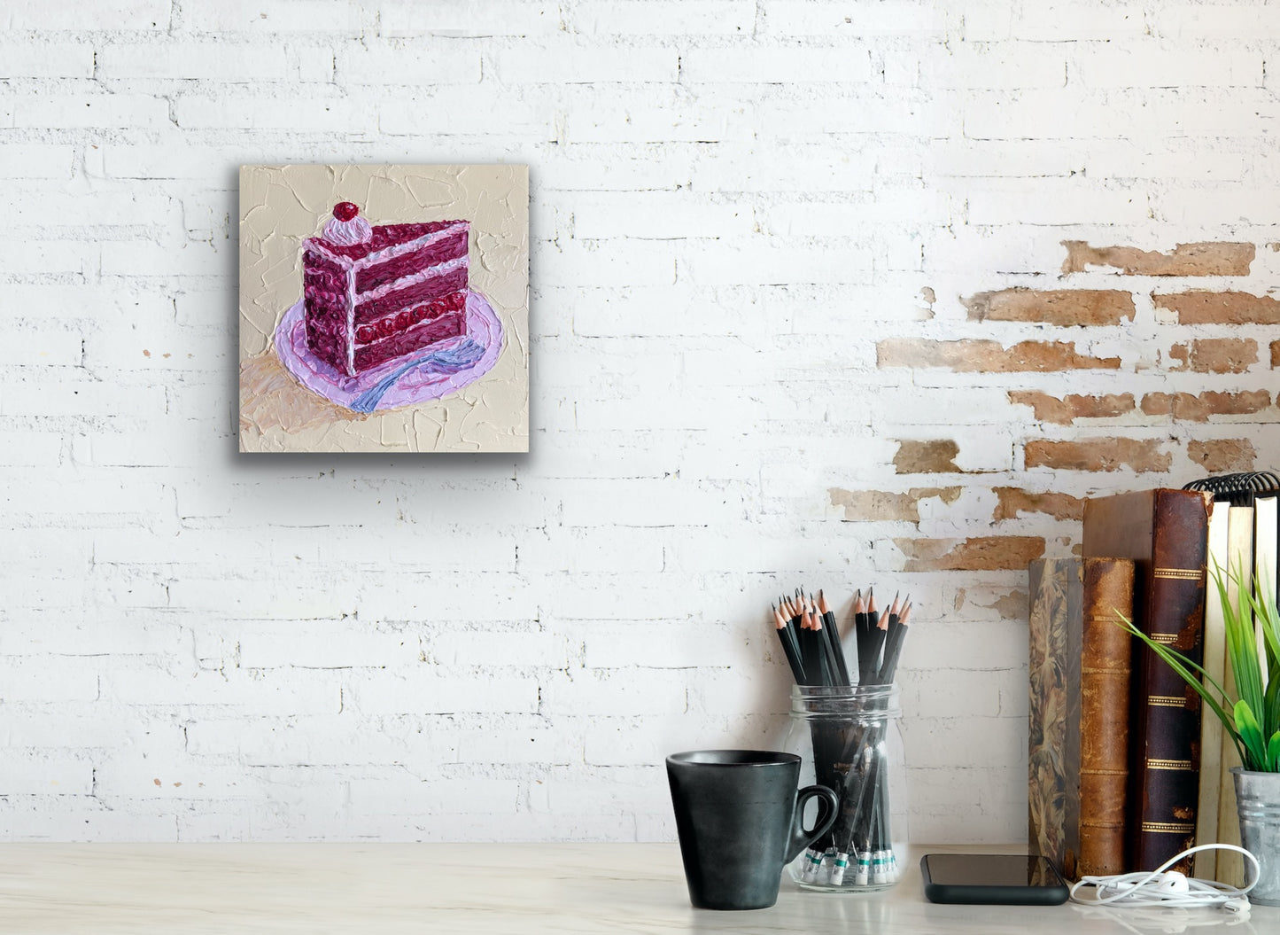 SWEET TEMPTATION 30.5x30.5 cm acrylic on canvas original painting