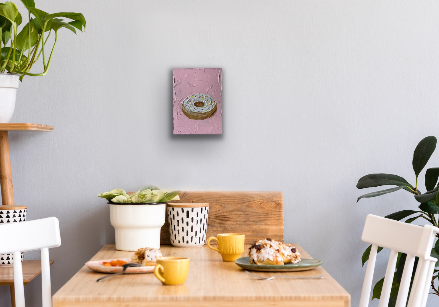 DONUT 23x31 cm acrylic on canvas original painting