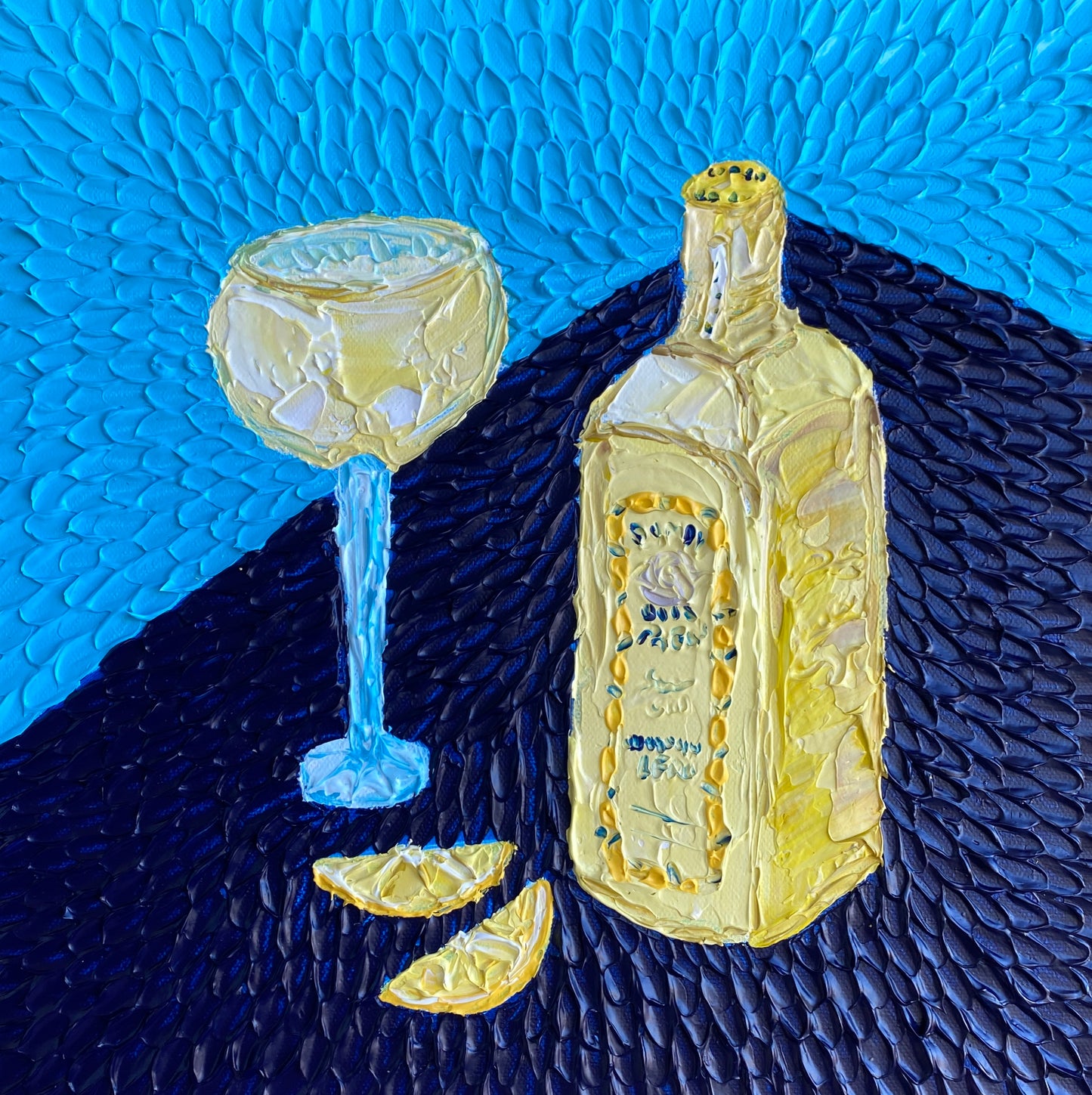 WHAT'S IN THE BAR TONIGHT 30.5x30.5 cm acrylic on canvas original painting