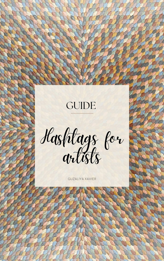 Hashtags for artists. Guide for artists. E-book