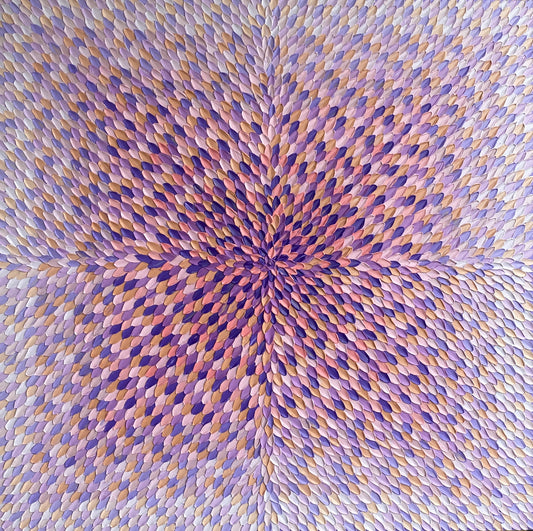 AWAKENING 122x122 cm acrylic on canvas original painting