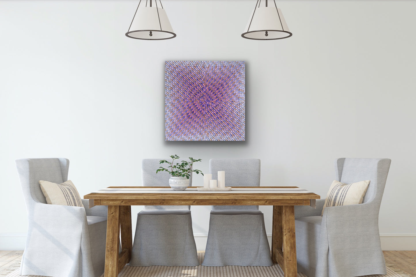 CHERRY BLOSSOM 76x76 cm acrylic on canvas original painting