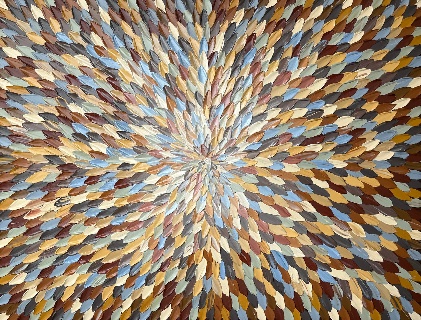 COLORS OF COFFEE 107x81 cm acrylic on canvas original painting