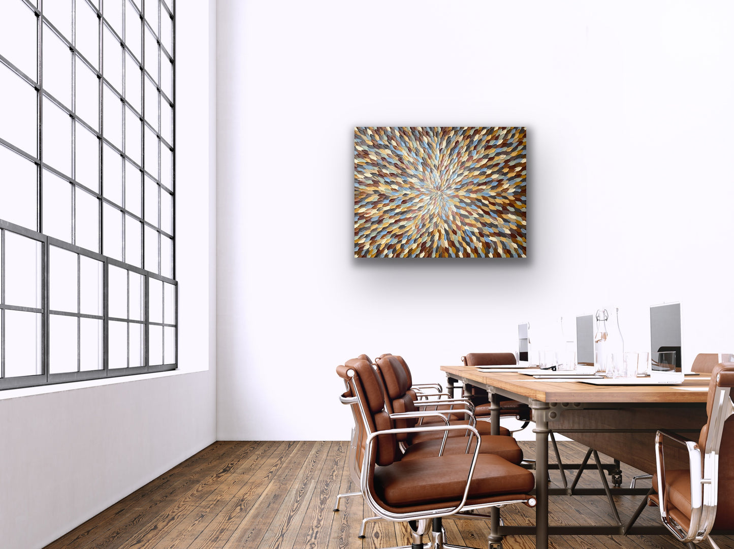 COLORS OF COFFEE 107x81 cm acrylic on canvas original painting