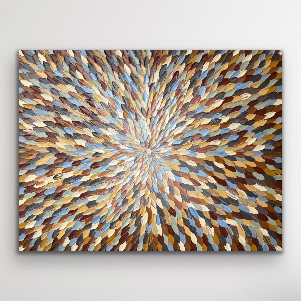 COLORS OF COFFEE 107x81 cm acrylic on canvas original painting