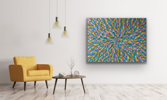 COLORS OF LIFE 107x81 cm acrylic on canvas original painting