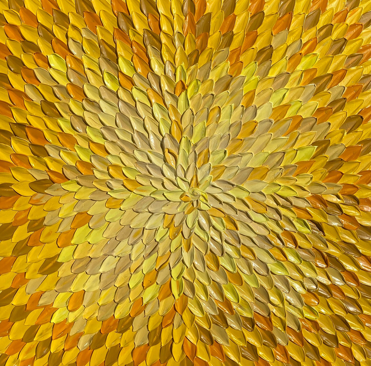 COLORS OF LIGHT 61x61 cm acrylic on canvas original painting
