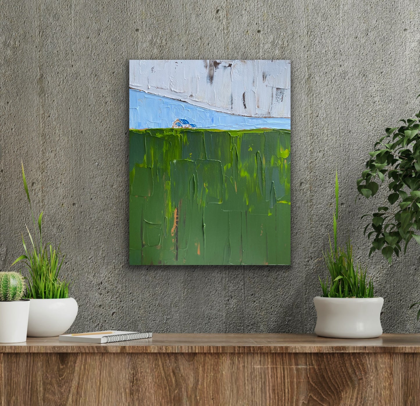 COUNTRYSIDE 12 41x51 cm acrylic on canvas original painting