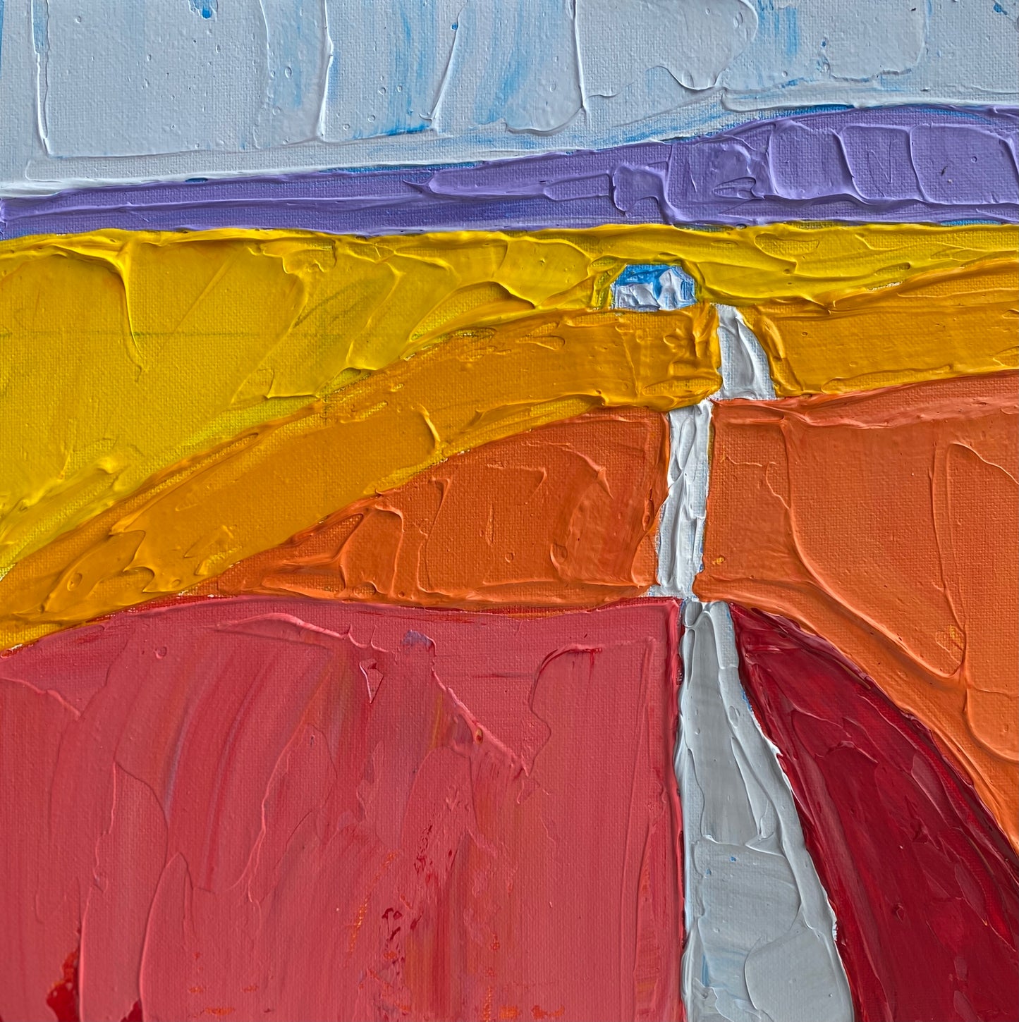 COUNTRYSIDE 14 30.5x30.5 cm acrylic on canvas original painting