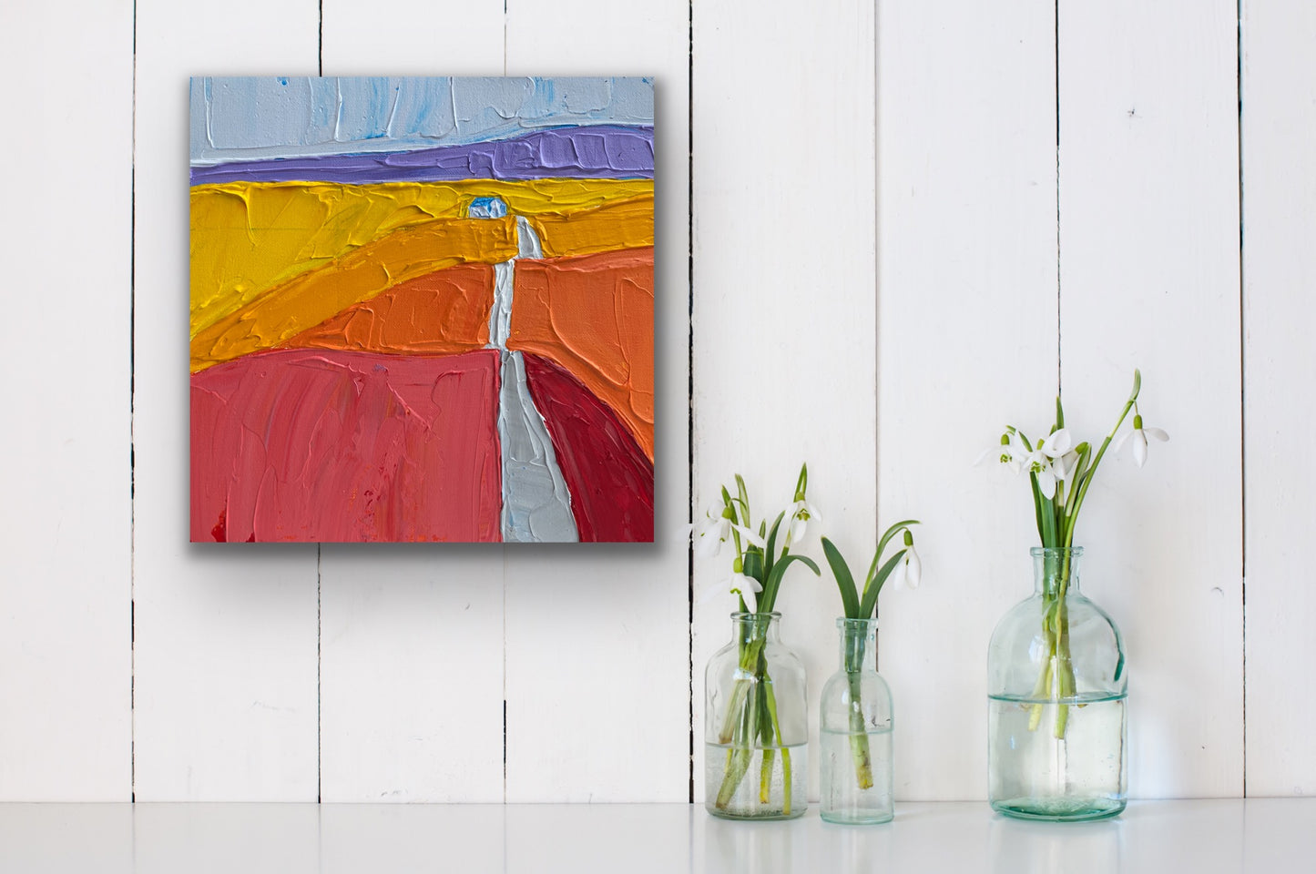 COUNTRYSIDE 14 30.5x30.5 cm acrylic on canvas original painting