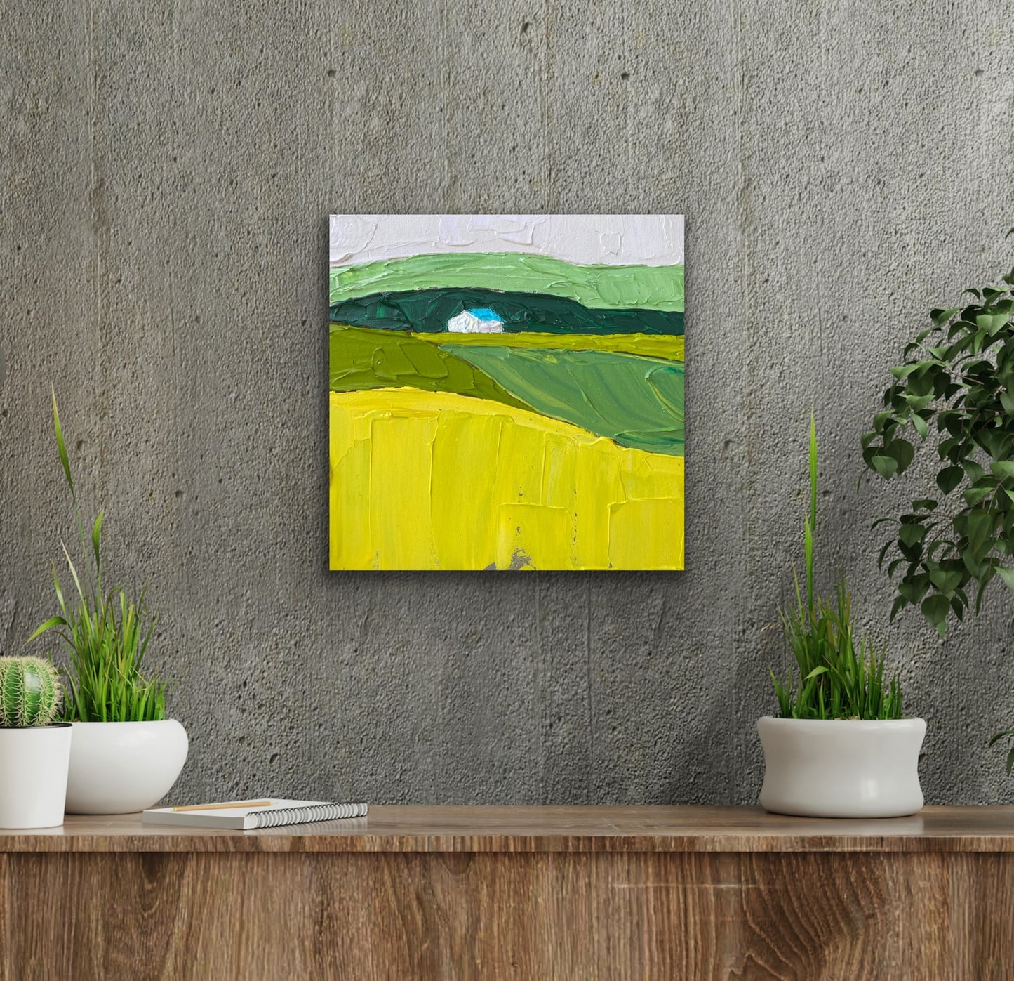 COUNTRYSIDE 18 30.5x30.5 cm acrylic on canvas original painting