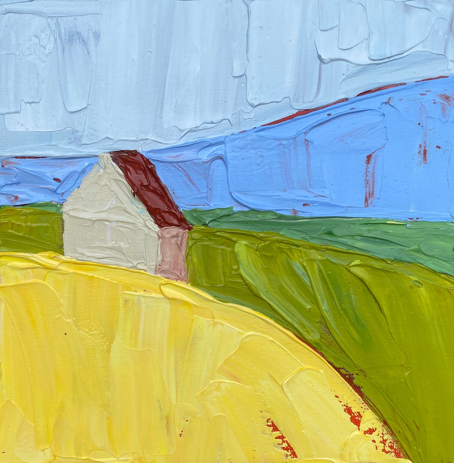 COUNTRYSIDE 20 30.5x30.5 cm acrylic on canvas original painting