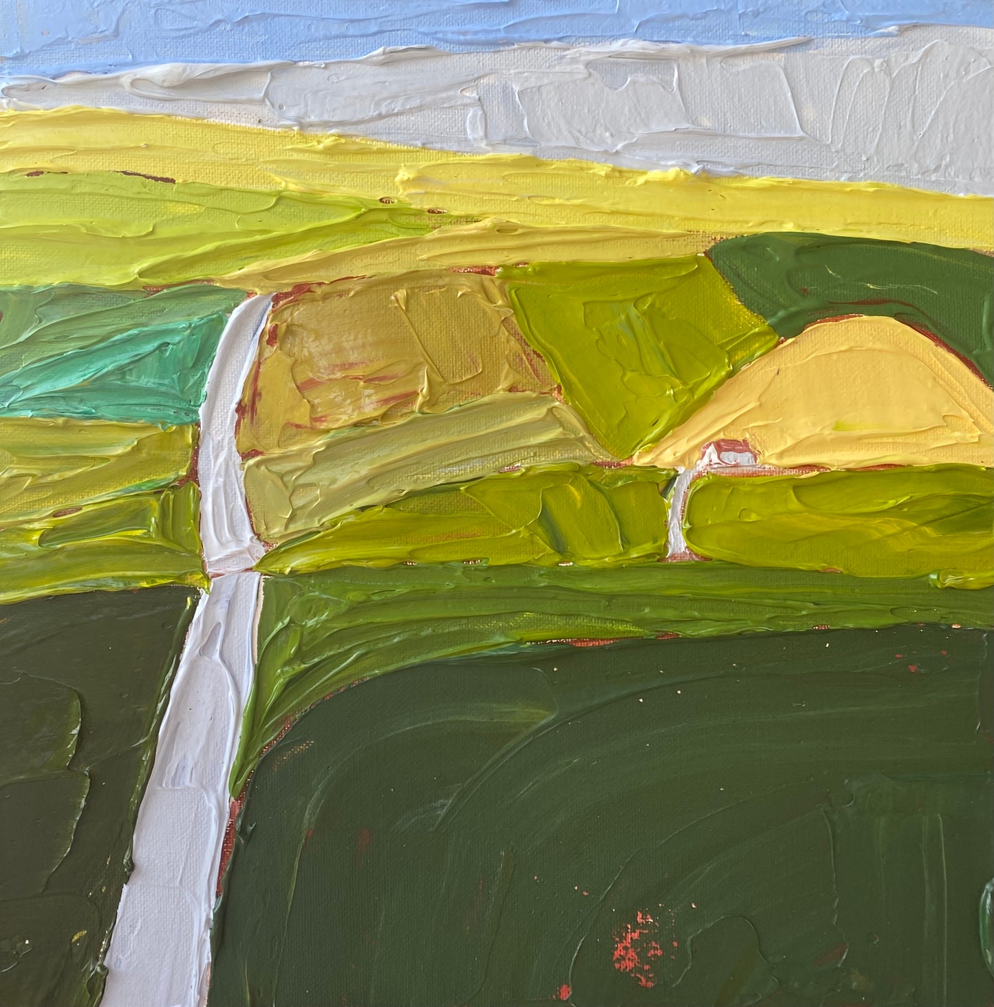 COUNTRYSIDE 21 30.5x30.5 cm acrylic on canvas original painting