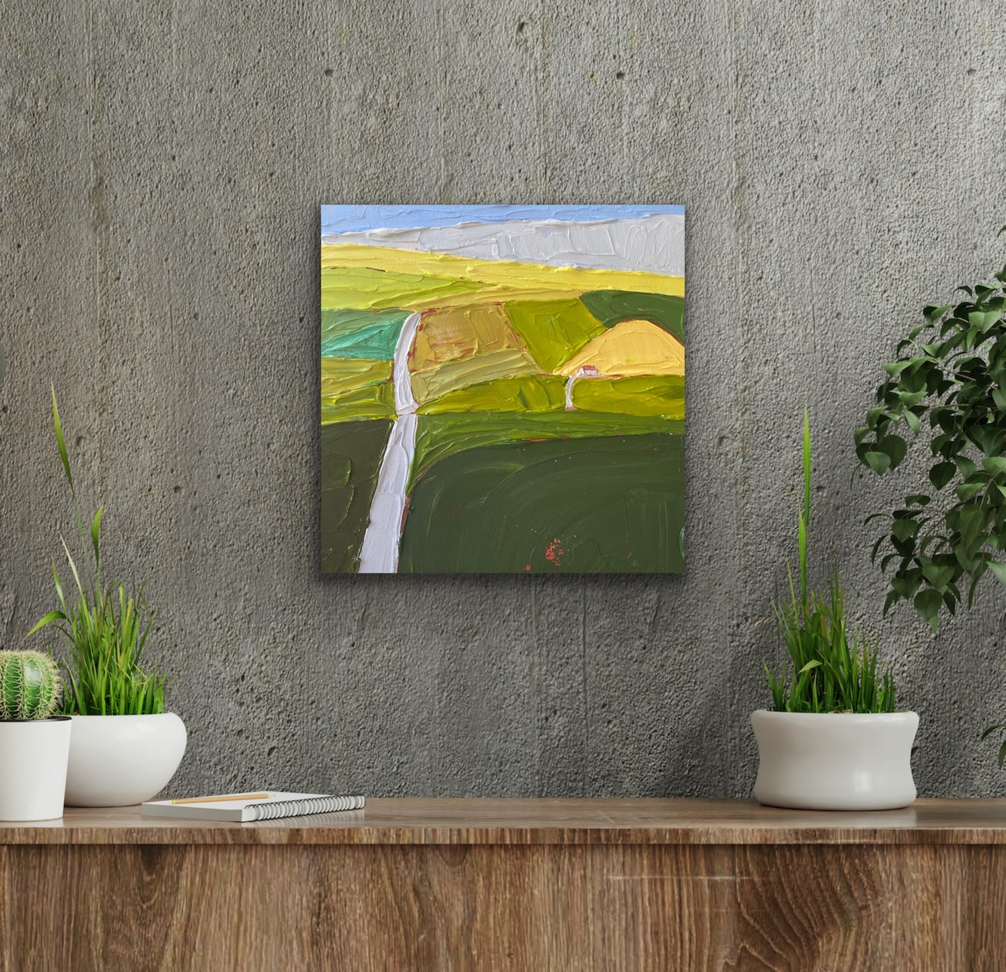 COUNTRYSIDE 21 30.5x30.5 cm acrylic on canvas original painting