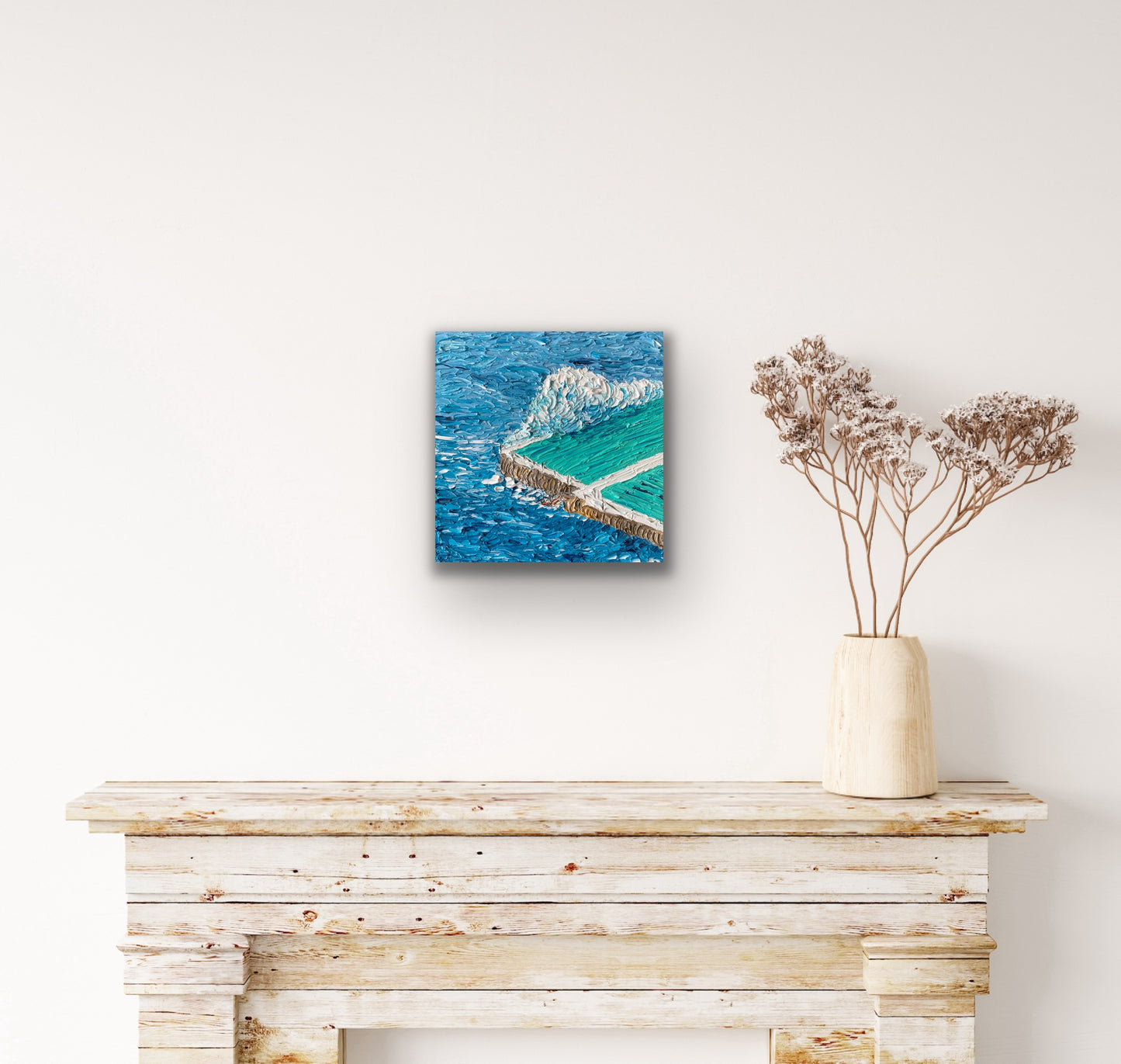 BONDI ICEBERGS 30.5x30.5 cm acrylic on canvas original painting