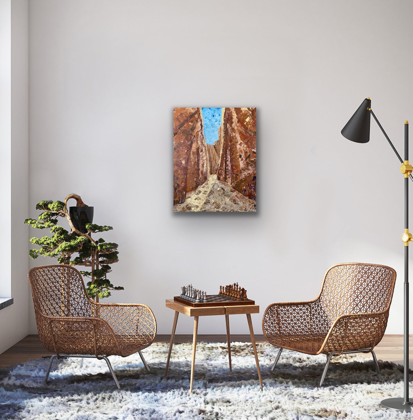 STANDLEY CHASM 61x76 cm acrylic on canvas original painting