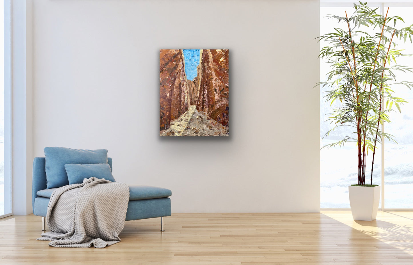 STANDLEY CHASM 61x76 cm acrylic on canvas original painting