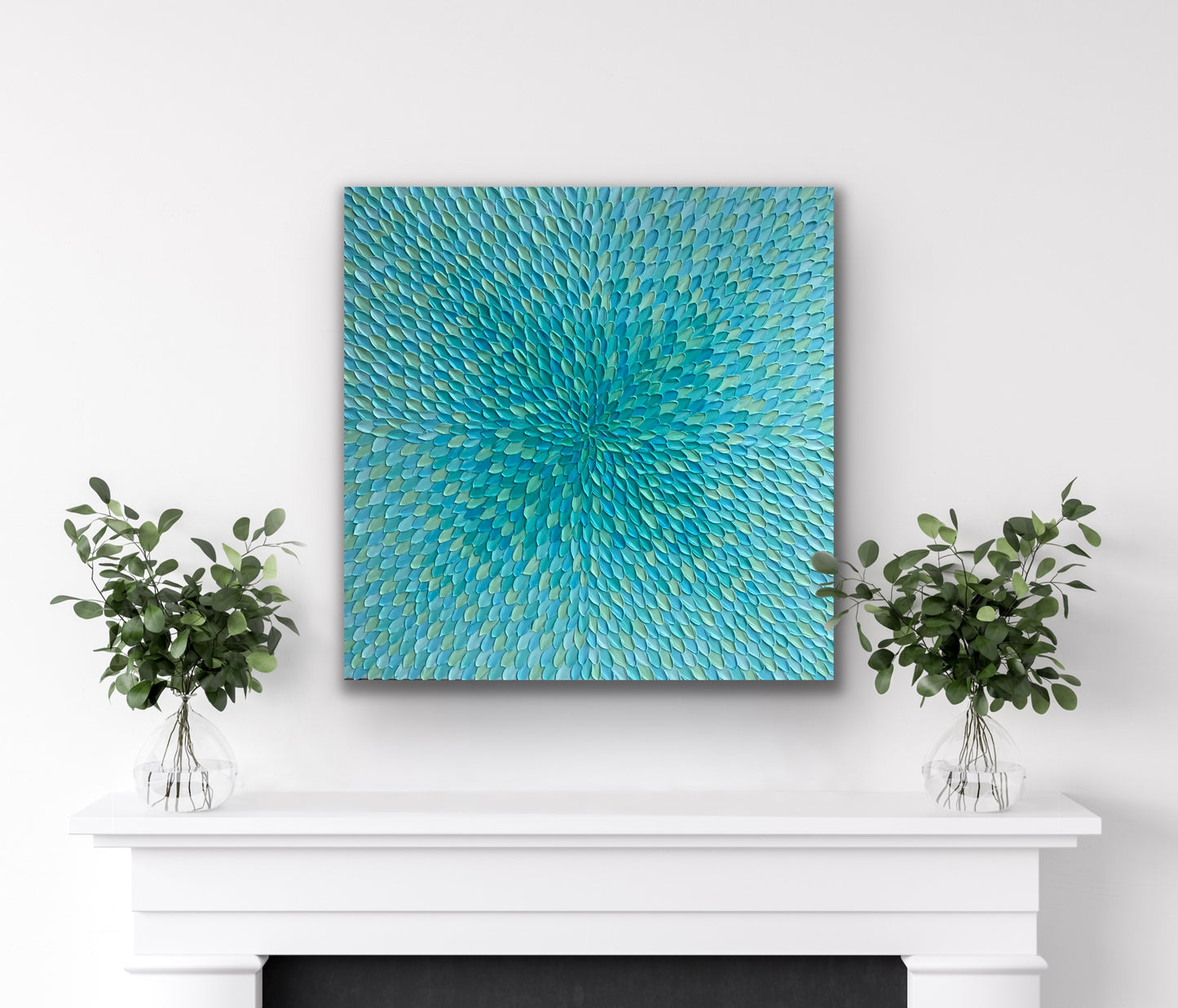 DREAMING OF WHITSUNDAYS I 76x76 cm acrylic on canvas original painting