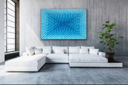 BLUE LAGOON I 183x122 cm acrylic on canvas original painting