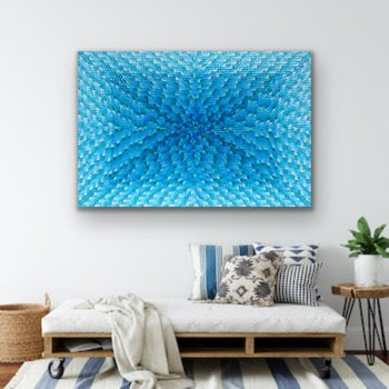 BLUE LAGOON I 183x122 cm acrylic on canvas original painting