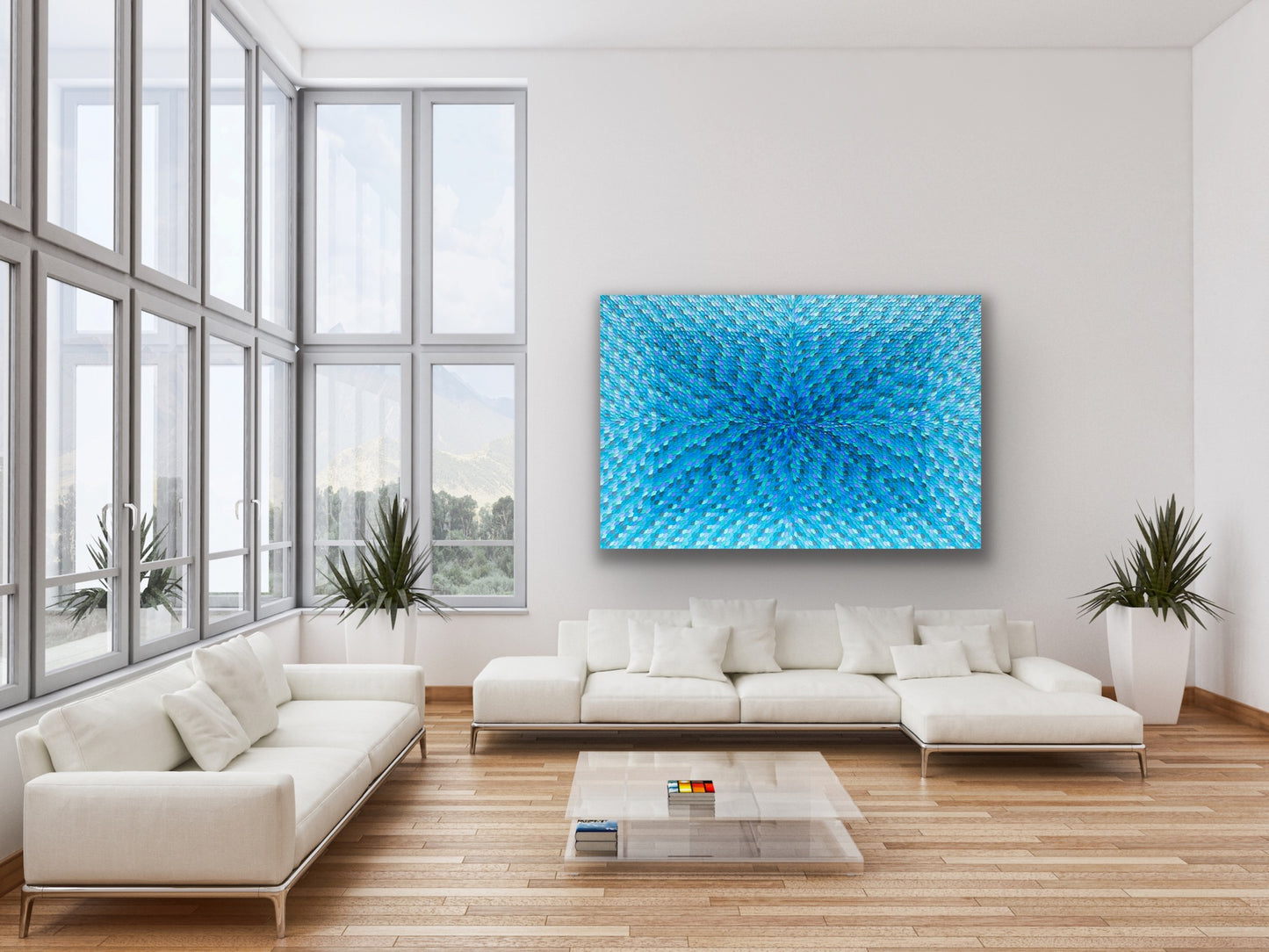 BLUE LAGOON I 183x122 cm acrylic on canvas original painting