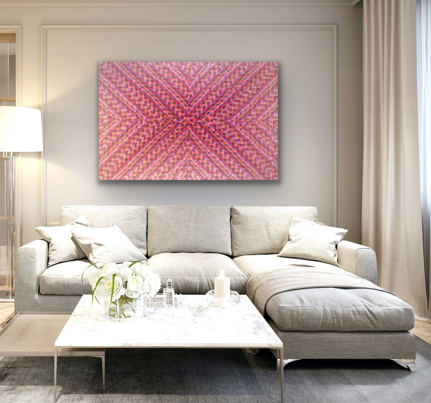 PATTERNS OF LOVE I 152x102 cm acrylic on canvas original painting