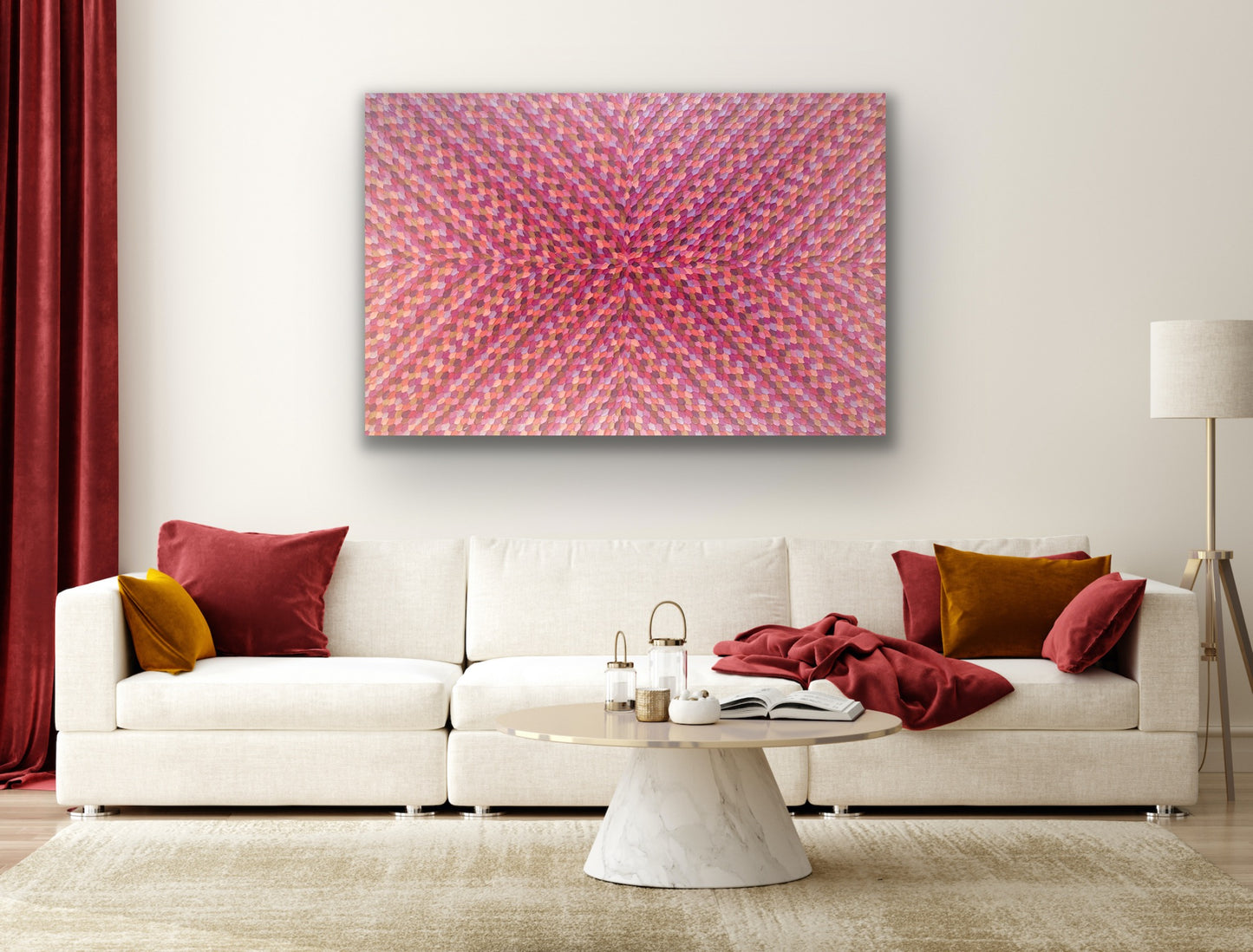 PATTERNS OF LOVE I 152x102 cm acrylic on canvas original painting