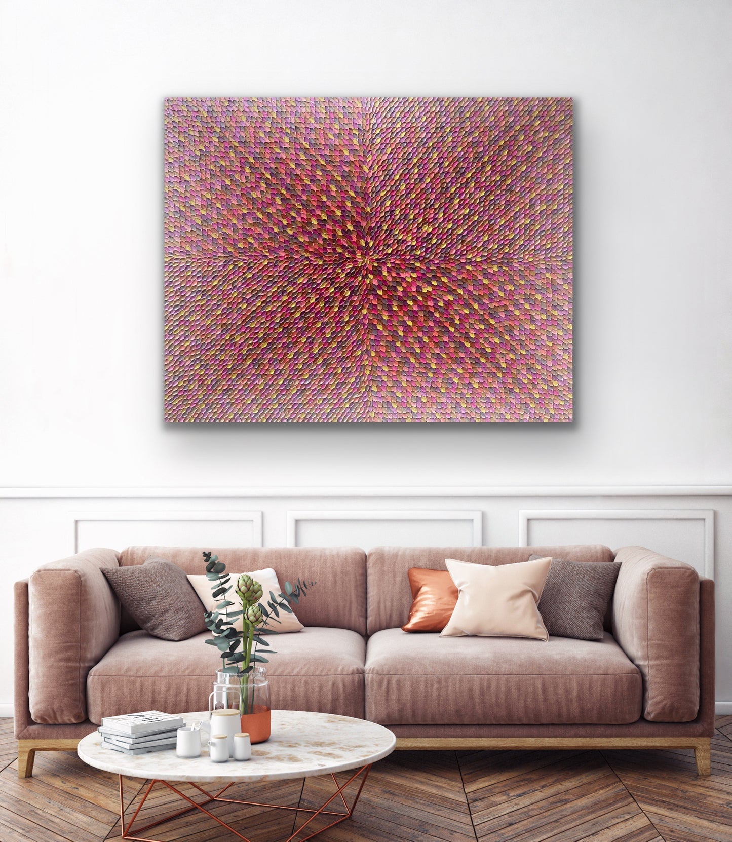 FEEL THE ENERGY I 153x122 cm acrylic on canvas original painting